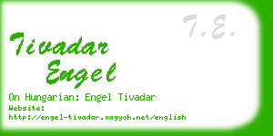 tivadar engel business card